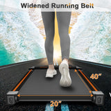 2.5Hp Walking Pad, Walking Area 2 in 1 Under Desk Treadmill,300lb Walking Treadmill with Remote Control and LED Display, Quiet, Compact & Small Treadmill for Home & Office, Black