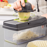 Vegetable Chopper, 14-in-1 Multifunctional Vegetable Cutter with Container, 8 Blades, Grater, Slicer, Onion Chopper, Multifunctional Kitchen Food Cutting Tool