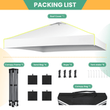 SANOPY 10' x 10' Outdoor Canopy Party Tent EZ Pop Up Canopy Commercial Instant Canopies Gazebo with Air Vent, 8 Stakes & 4 Ropes & 4 Sandbags for Beach Wedding Picnics Camping