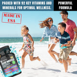 TM Naturals Sea Moss with Black Seed Oil for Hair & Ashwagandha - Immune & Energy Support - 60 Vegan Capsules with Free Pill Box1