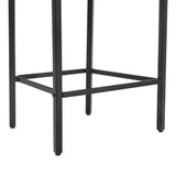 Dycanpo 26'' Barrel Bar Stools Set of 3 with Chenille Fabric Curved Backrest for Home Kitchen, Beige