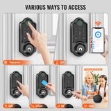 SANOPY Security Smart Lock G8, Fingerprint Keyless Entry Door Lock, Built-in Wi-Fi Deadbolt, Electronic Passcode for Front Door, Temporary password unlock