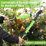 DRM-GDNER 23" Heavy Duty Lopper, SK5 Sharp Blades, Cuts 2" Dry/Wet Branches, Garden Tree Trimmer with Enhanced Triangle Iron Tube