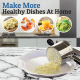 DOQAUS Potato Ricer Stainless Steel Heavy Duty Masher with Interchangeable Discs 15 oz