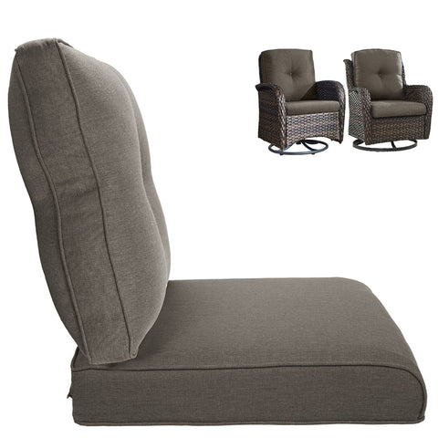 Bellefurn Deep Seat Cushion Set Outdoor Cushions for Patio Furniture,Outdoor Chair Cushions Waterproof & Fade Resistant Patio Furniture Cushions for Wicker Chair,Sofa,Couch