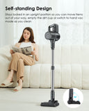 Cordless Vacuum Cleaner, 40Kpa 35Mins Stick Vacuum, Lightweight and Versatile, Deep Cleans, Self-Standing, Green LED