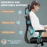 CoolHut Ergonomic Office Chair Desk Chair High Back Computer Chair with Lumbar Support, High-Sponge Cushion Home Office Chair, 300lbs, Black