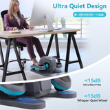 TCISA Under Desk Elliptical Machine,Electric Ellipse Leg Exerciser for Seniors,Remote Control & 10 Adjustable Speeds,Manual & AUTO Mode,Black