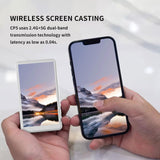 Magnetic selfie display for mobile phones, real-time camera sync, Bluetooth remote control button, stand-alone photo taking