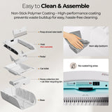 Open Top Self Cleaning Cat Litter Box,Automatic Litter Box for Multiple Cats,Smart App Control with Health Tracking,Dual Safety Sensors and Odorless,Includes Free Clumping Litter and Waste Bags