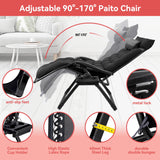 Zero Gravity Chair,VECUKTY Patio Lawn for Indoor and Outdoor Chairs ,500lbs Oversized XL 29IN Ergonomic Lounge Folding Reclining Chair,Black