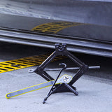 1.5 Ton (3306 lbs) Scissor Jack Kit - Quick Lift for Tire Changes, Compatible with Autos, SUVs, and MPVs