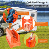 RV Sewer Hose Support - Orange, Heavy Duty Plastic - 10-Foot